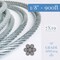 Laureola Industries 1/8" 7x19 Stainless Steel Aircraft Wire Rope 304 Grade, 800 ft ZAG18-SS304-719-800 - alternate 3